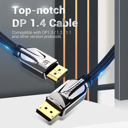 Cable Premium Display Port 1,4 8k 60hz 2 Metros Vention