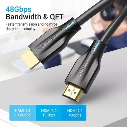 Cable Hdmi 2,1 8k Earc 120hz Hdr Vrr 48gb 10 Metros Vention