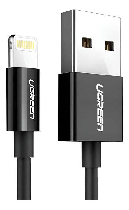 Cable Usb A Ligthning Mfi De Carga Y Datos 2,4a 1m Ugreen - Negro
