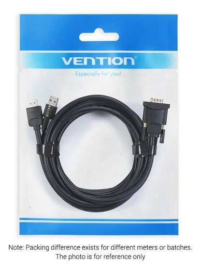 Cable Conversor Hdmi A Vga + Usb Power + Auxiliar 1m Vention