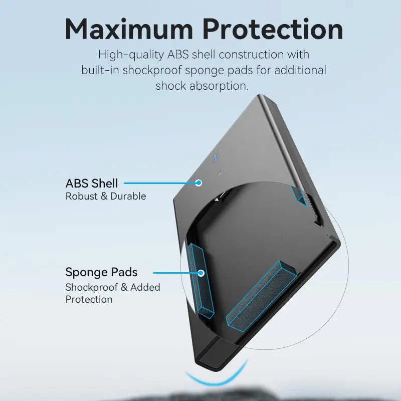 Carry Disk Sata 2,5p Hdd Ssd 6 Gbps Usb-c 3,1 Gen 2 Vention Negro