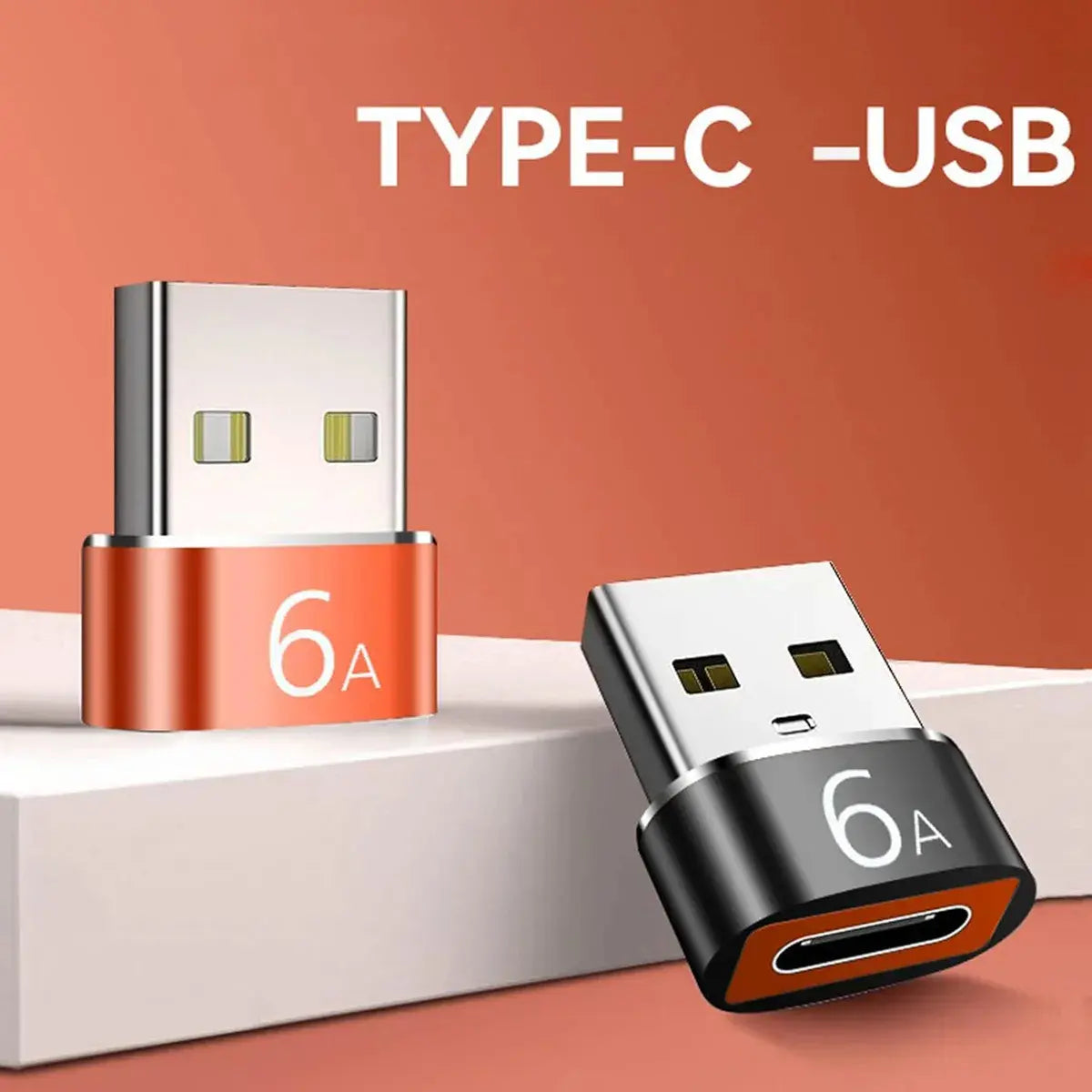 Mini Adaptador Evox Usb Tipo C Hembra A Usb 2,0 Macho Negro