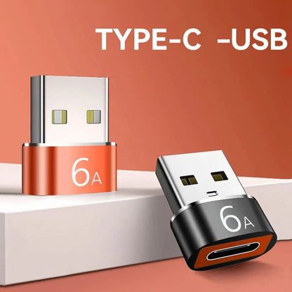 Mini Adaptador Evox Usb Tipo C Hembra A Usb 2,0 Macho Negro