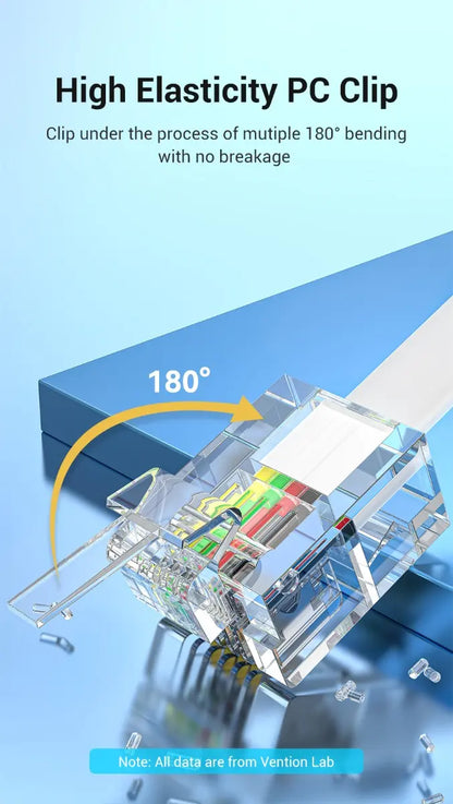 Cable Plano Linea Telefono 30mts Rj11 4 Hilos Blanco Vention