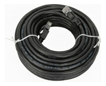 Cable De Red Evox Cat6a 1 M Negro Patch Cord Rj45 Internet