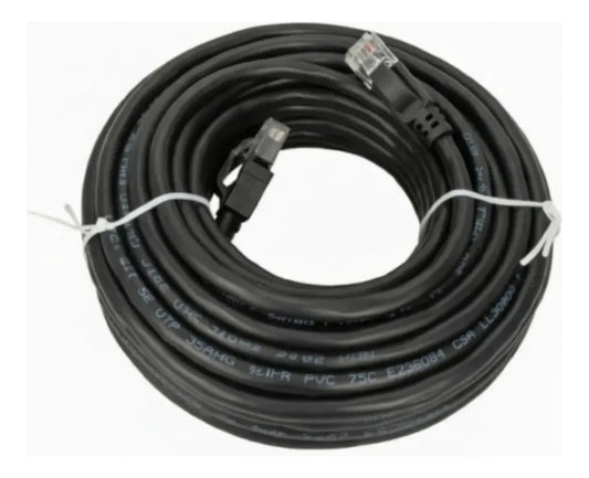 Cable De Red Evox Cat6a 5 M Negro Patch Cord Rj45 Internet