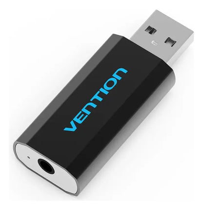Tarjeta Sonido Externa Usb Jack 3,5 Audio 4 Polos Vention