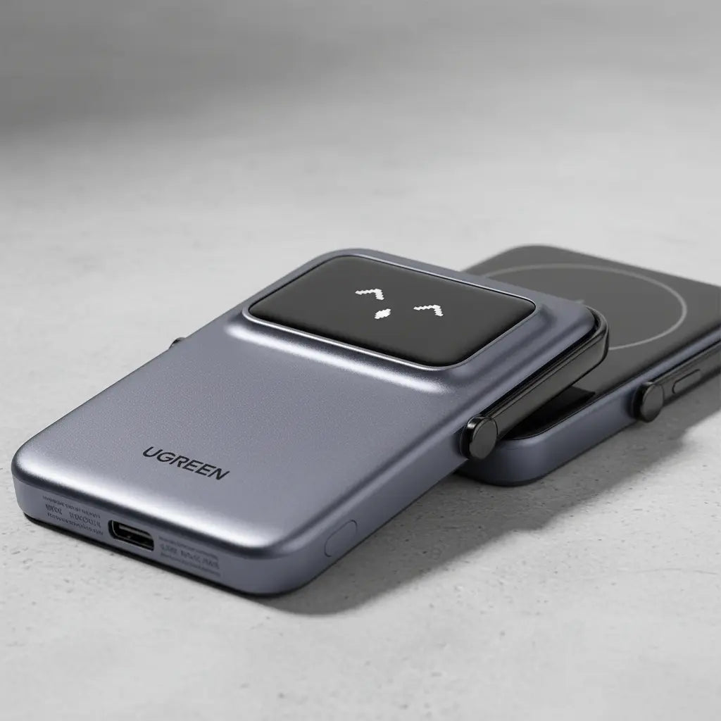 Power Bank Magnetico Cargador Portatil Usb C 5000mah Ugreen Gris