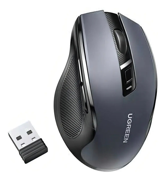 Mouse Inalambrico Usb 4000 Dpi 2,4 Ghz Ergonomico Ugreen Negro
