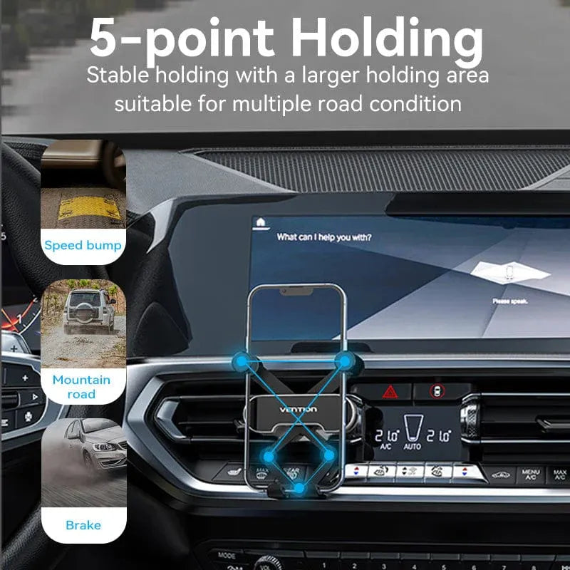 Soporte De Celular Auto Extensible Aire Acondicionado Vention
