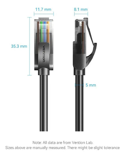 Cable De Red Rj45 Cat5e Ethernet Patch 1 M Vention