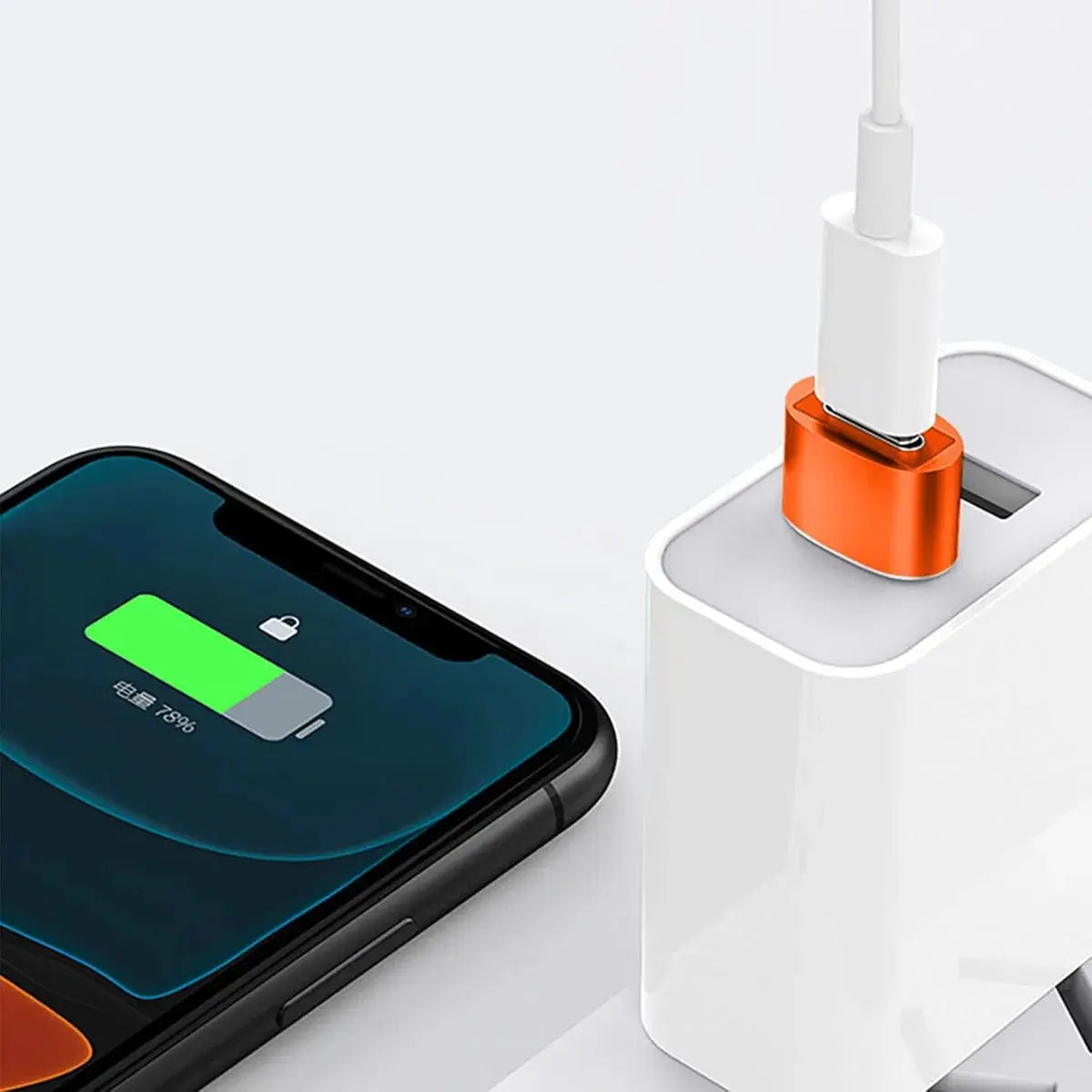 Mini Adaptador Evox Usb Tipo C Hembra A Usb 2,0 Macho Negro