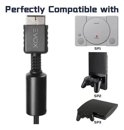 Cable De Audio Y Video Av A Rca Para Ps2 De 1,8 M Evox