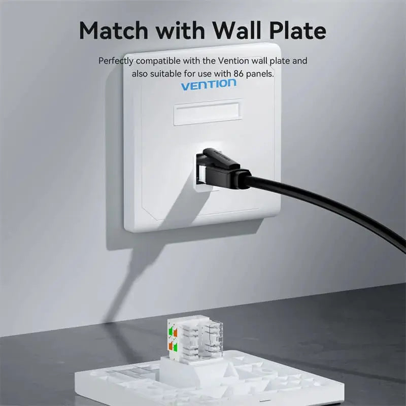 Jack Rj45 Keystone Ficha Utp Cat5e 100mbps Vention