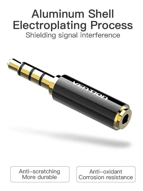 Adaptador Premium De Audio Jack 2,5mm A Jack 3,5mm - Vention