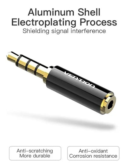 Adaptador Premium De Audio Jack 2,5mm A Jack 3,5mm - Vention