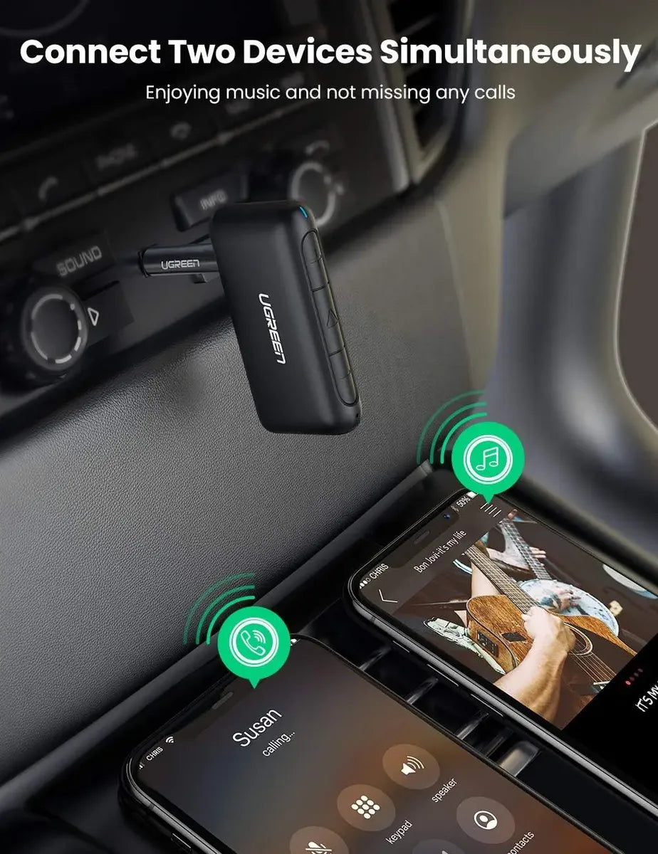 Receptor Adaptador Bluetooth 5,0 Ugreen Control Volumen Auto