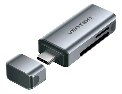 Lectora Tarjeta - 2 En 1 - Usb-c + Usb Sd Tf Dual - Vention