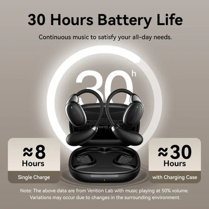 Auriculares Inalambricos Bluetooth 5,4 Open-ear Vention Negro