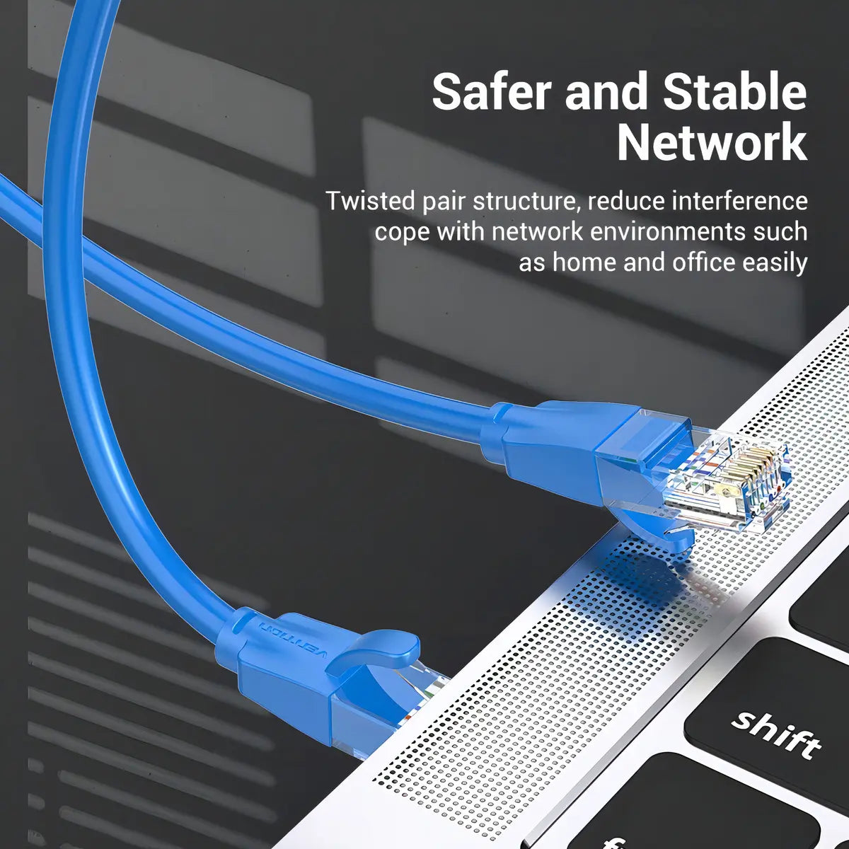 Cable De Red Cat6 Patch Cord Utp 1 Metros Gigabit Vention