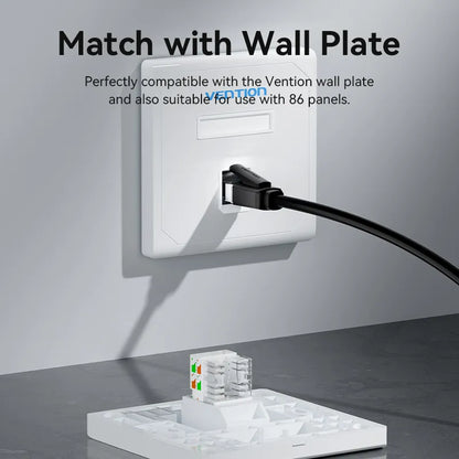 Jack Rj45 Keystone Ficha Utp Cat6 1000mb Vention