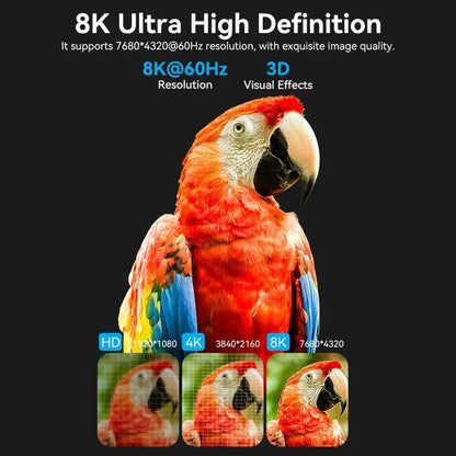 Adaptador Ultra 8k Display Port Macho A Hdmi Hembra Vention