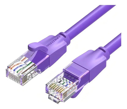 Cable De Red Cat6 Patch Cord Utp Rj45 2m Violeta Vention
