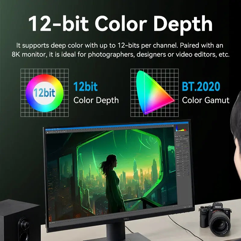 Cable Hdmi 2,1 - 8k 60hz 4k 2k 240hz Hdr Vrr 1 Metro Vention