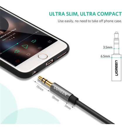 Cable De Audio Extensor Auxiliar Plug 3,5mm 2 Metros Ugreen