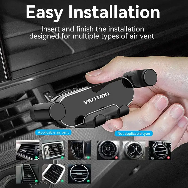 Soporte De Celular Auto Extensible Aire Acondicionado Vention