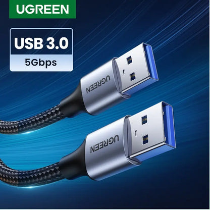 Cable De Carga Y Datos Premium Usb A Usb 3,0 2m Ugreen Negro