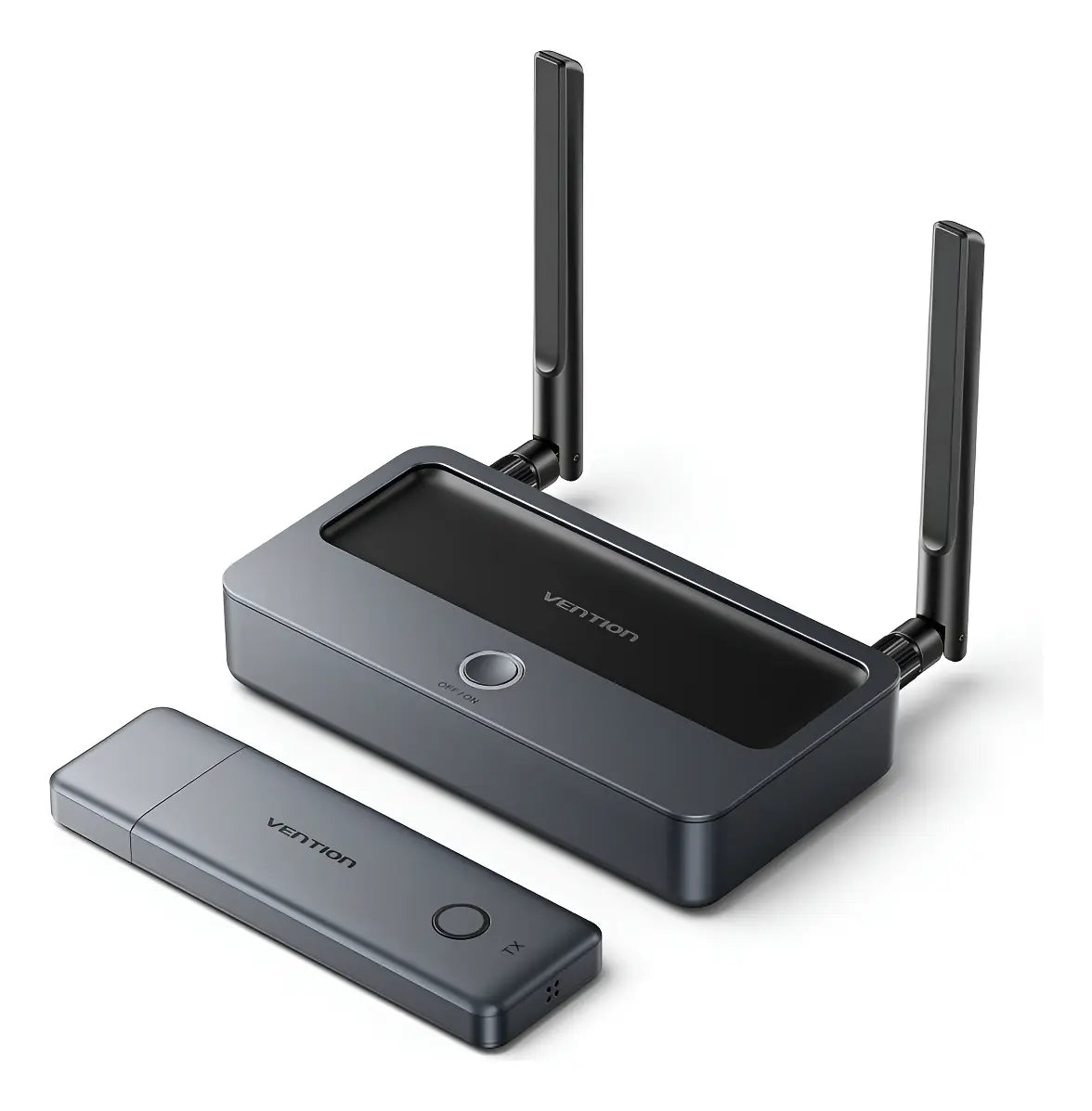 Transmisor Receptor Hdmi Vga Inalambrico 50 Metros Vention Negro