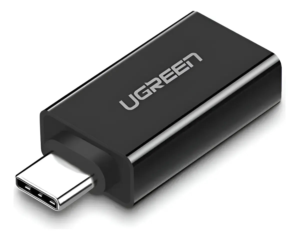Adaptador Otg Usb 3,0 Hembra A Usb C Macho Ficha Ugreen Negro