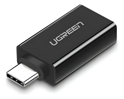 Adaptador Otg Usb 3,0 Hembra A Usb C Macho Ficha Ugreen Negro