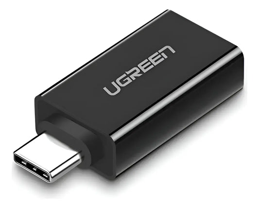 Adaptador Otg Usb 3,0 Hembra A Usb C Macho Ficha Ugreen Negro