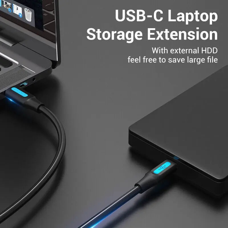 Cable Usb Mini B 2,0 De Datos Para Camara Pvc 2a 1m Vention Negro