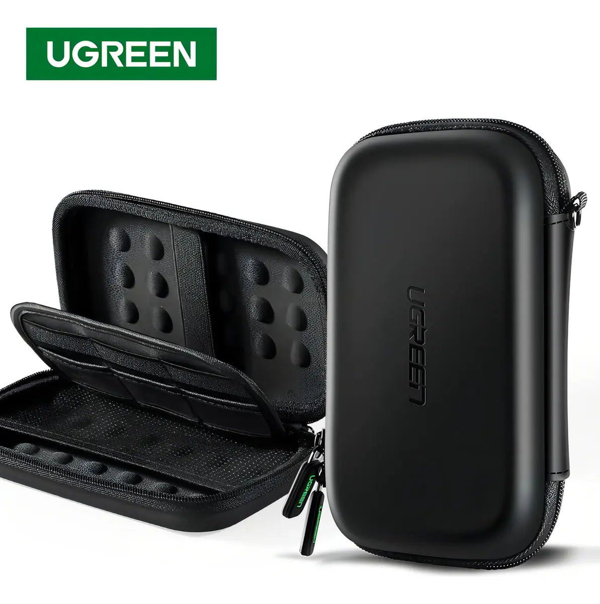 Estuche Portatil Para Disco Duro Externo Cables 3,5 Ugreen Negro