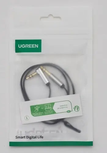 Cable De Audio Auxiliar Plug 3,5 Mm 90º En L 1 Metro Ugreen