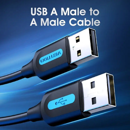 Cable Alargador Usb Macho A Usb Macho 2,0 0,25m Vention Negro