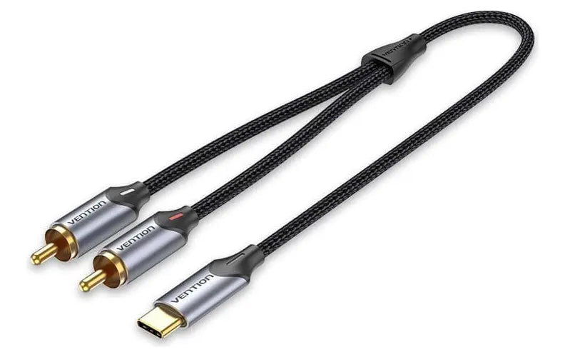 Cable De Audio Premium Usb-c Macho A Rca Macho 1,5 M Vention