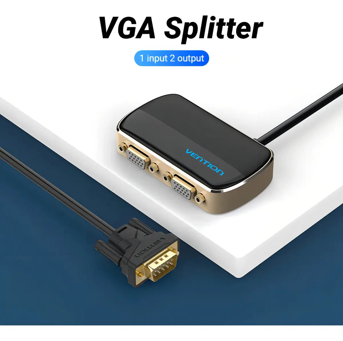 Splitter Adaptador Vga Para 2 Monitores 1080p Vention