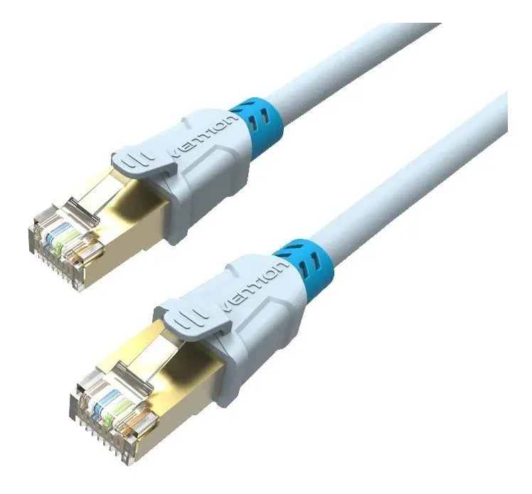 Cable Red Cat6a Blindado 0,75 M Patch Cord Sstp Rj45 Vention