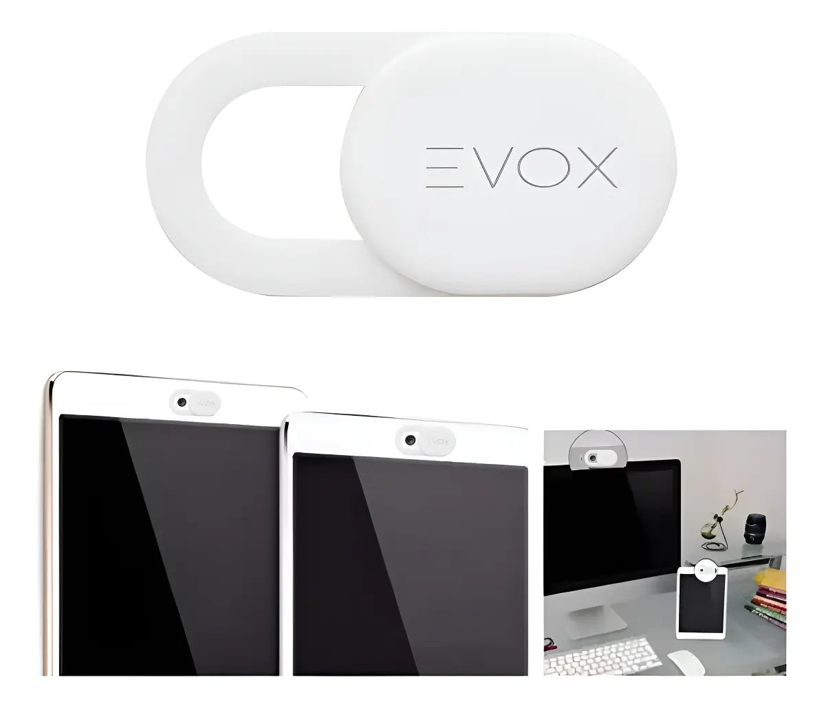 Tapa Camara Webcam Cover Celular Notebook Spyslide Blanco