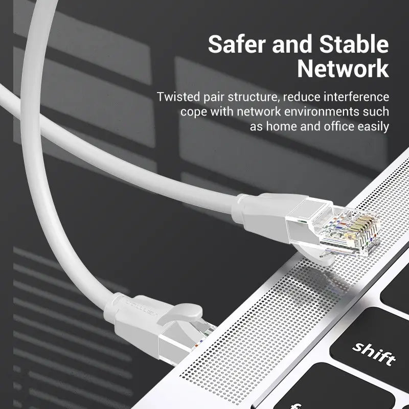 Cable De Red Cat6 Patch Cord Utp 3 Metros Gigabit Vention
