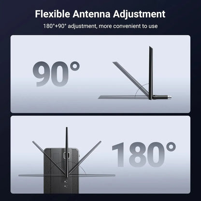 Adaptador De Red Wifi 6 Dual Band Ax900 5ghz 6db Ugreen
