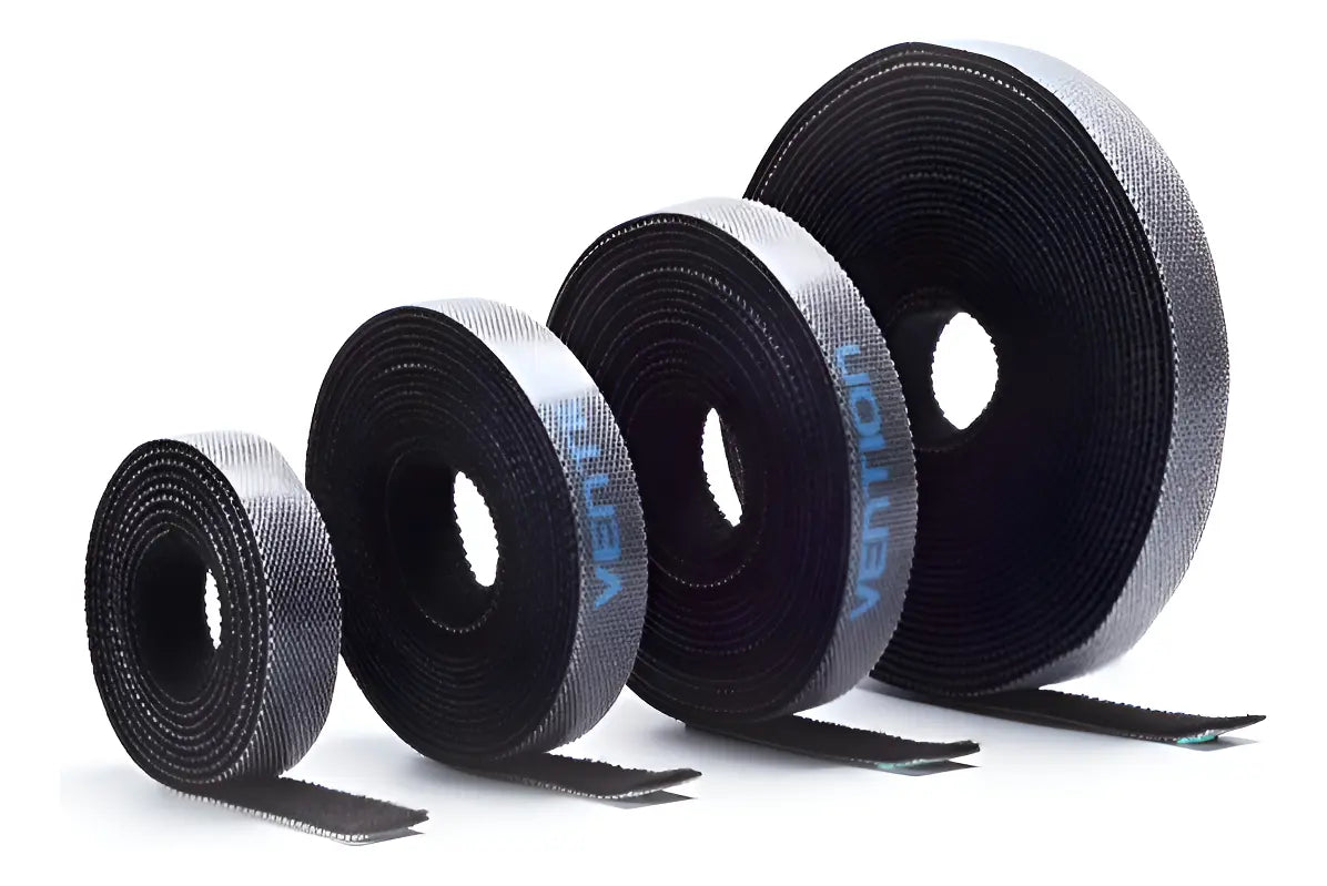Tira Organizadora De Cables Nylon 1 Metro Vention Negro