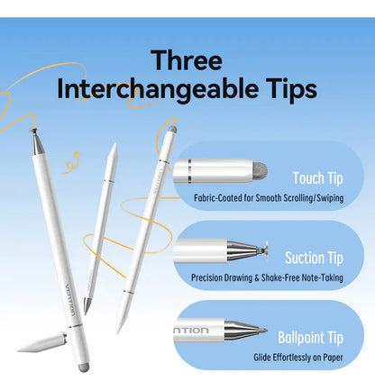 Pencil Lapiz Optico Vention 3en1 Para Samsung Apple Android
