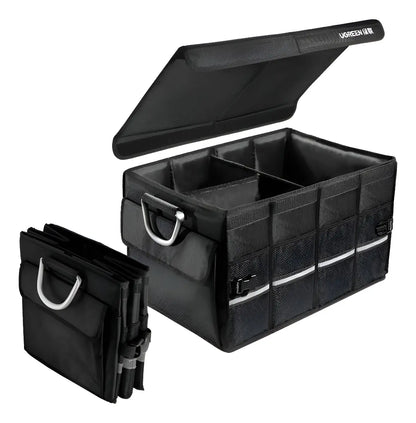 Organizador De Baul Auto Plegable Ipx5 Aluminio 55l Ugreen Liso Negro