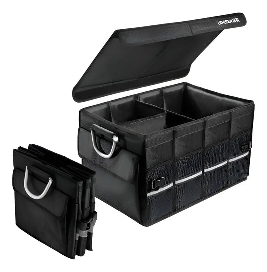 Organizador De Baul Auto Plegable Ipx5 Aluminio 55l Ugreen Liso Negro