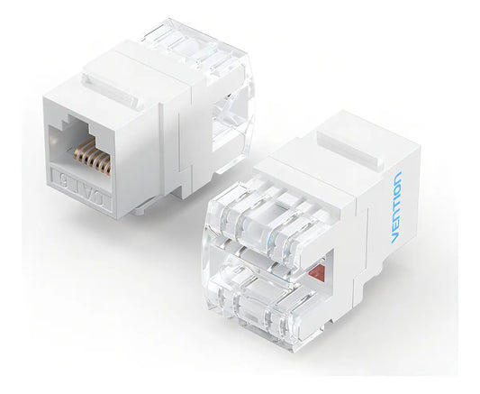 Jack Rj45 Keystone Ficha Utp Cat6 180 Grados 1000mb Vention